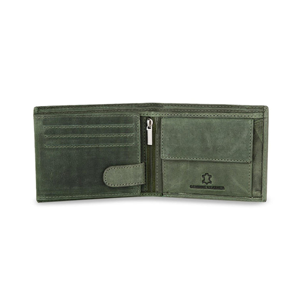 WILDHORN CORDOVA Premium Leather Wallet, Keychain & Pen Gift Set (Green)-3