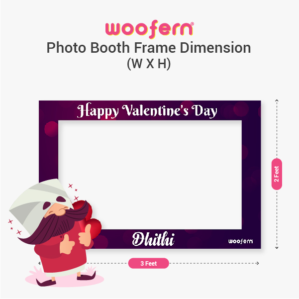 Valentine Selfie with Customize Photo Booth Frame-4
