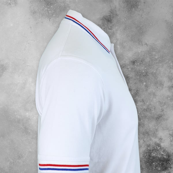 AWG Sport Giza Polo T-shirt for Men White – Custom Logo Left Chest-2