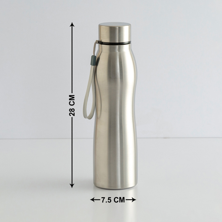 Sleek Stainless Steel Water Bottle with Personalized Company Logo-2