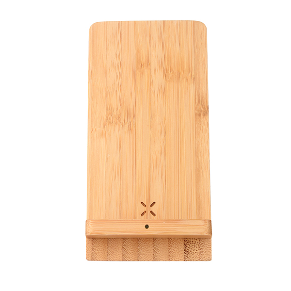 Wangari Maple-Bamboo Multi Function 15W Wireless Charger With Cable & Pen Stand-4