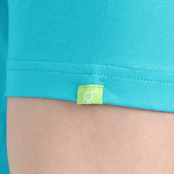 Caslay Organic Crew Neck T-Shirt (Teal)-5