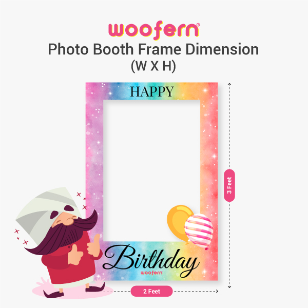 Birthday Selfie Photo Booth Frame-4