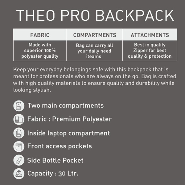 Jack & Jones THEO PRO Backpack — Corporate Backpack with Custom Logo-3