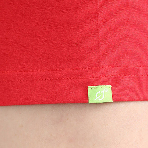 Caslay Organic Crew Neck T-Shirt (Red)-5