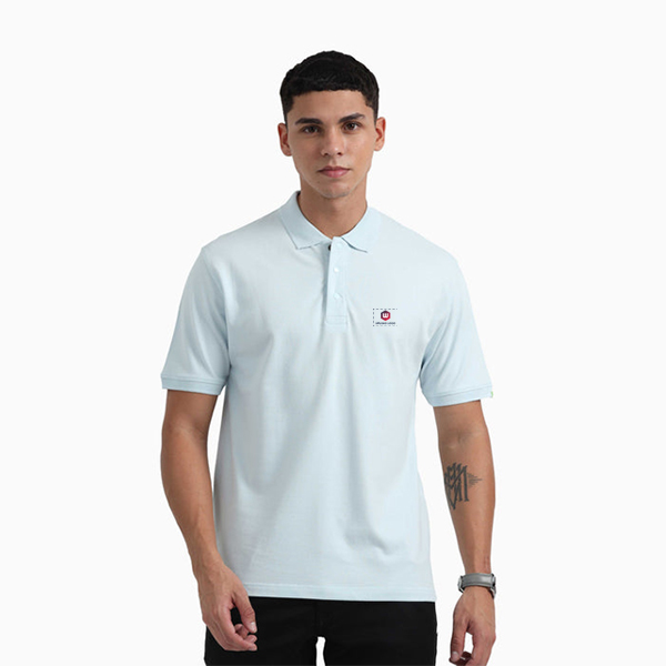 Caslay Organic Polo T-Shirt (Ice Water)