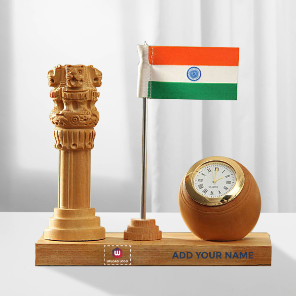 Ashok Stambh Clock – Customizable with Name & Logo