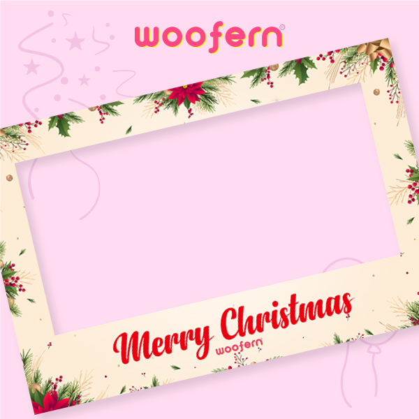 Merry Christmas Photo Booth Frame – Festive Party Prop-2