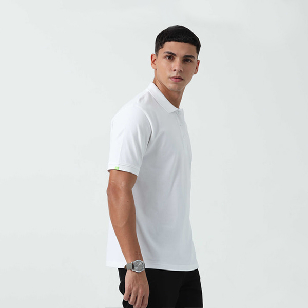 Caslay Organic Polo T-Shirt (White)-2