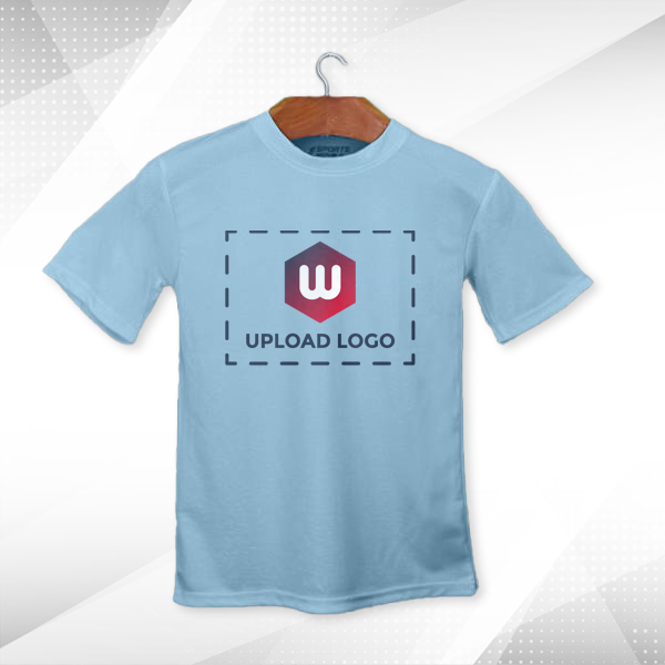 ACTI-RUNN Premium Men's Polyester T-Shirt (Sky Blue)– Custom Logo-2