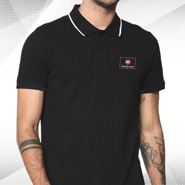 Jack & Jones Cool Max Dry Fit Polo T-Shirt - Black-1