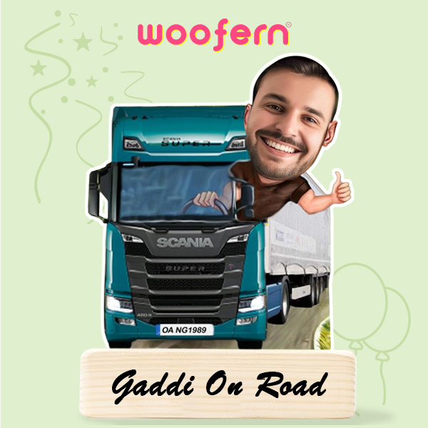 Gaddi On Road - A Unique Caricature