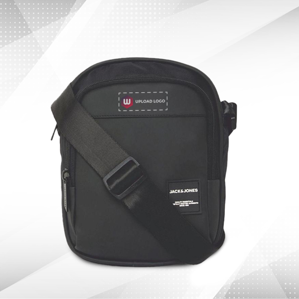Jack & Jones Artis Sling Bag with Custom Logo - Black-0