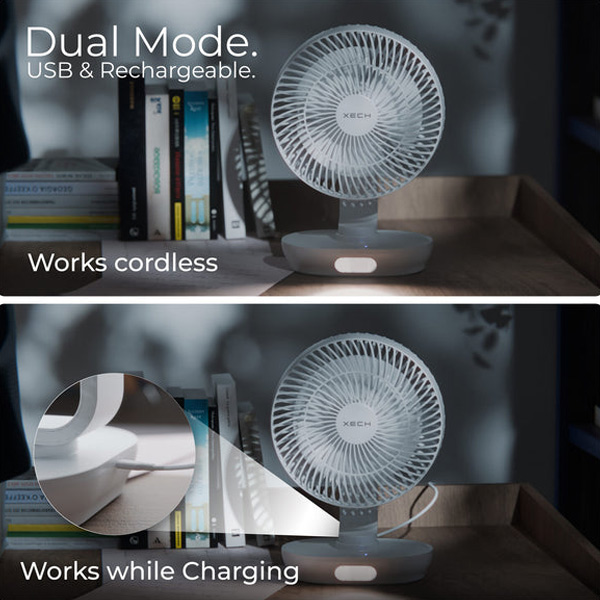 XECH BreezX Rechargeable Fan-3