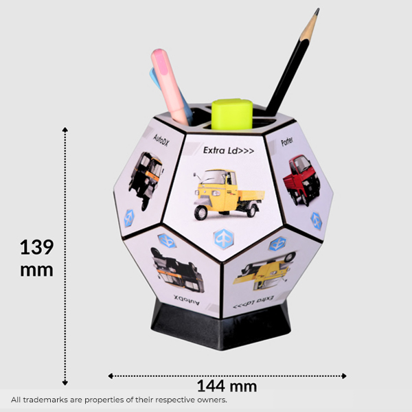 Rotating Pen Stand – Multi-Side Promotional Branding-1