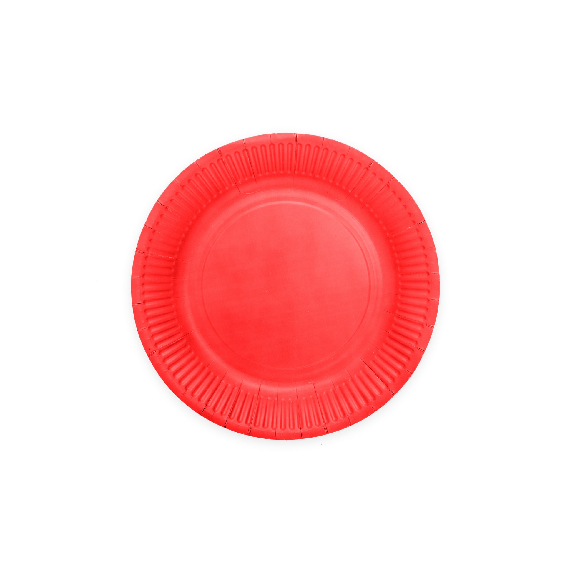 Premium Red Paper Plates 7 Inches - 8 Pc