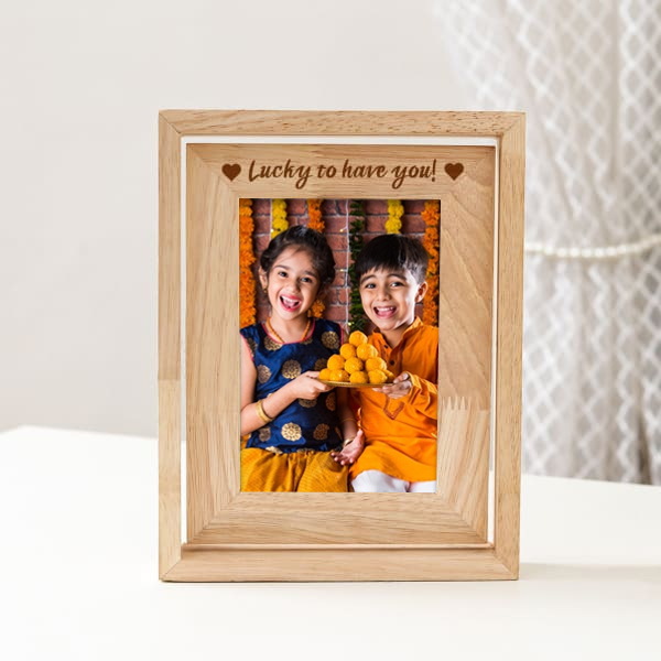 Personalized Brother Sister Love Photo Frame-0