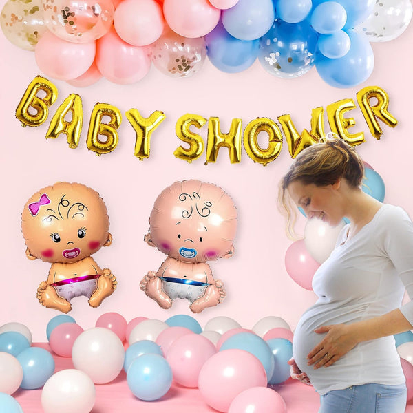 Charming Pink & Blue Baby Shower Decoration Kit-1