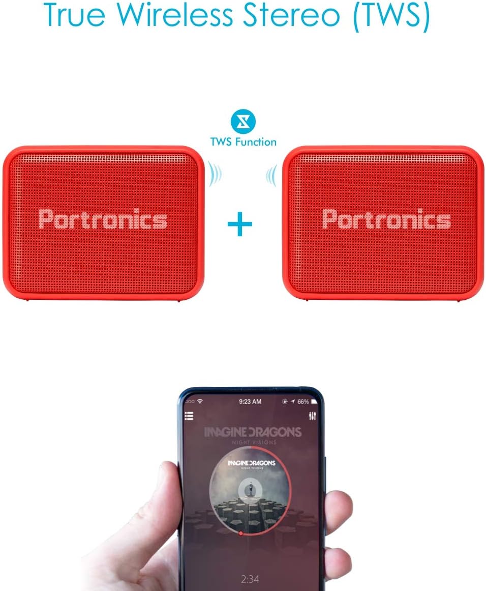 Portronics Dynamo  Portable Bluetooth Speaker (RED)-4