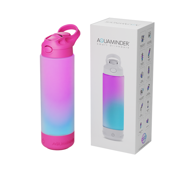 Aquaminder Smart Water Bottle with Smart Sipper Indus 770ml - Pink-0