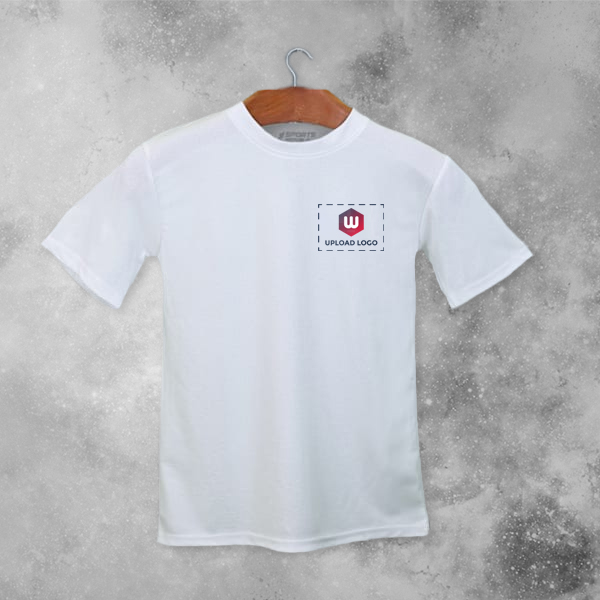 ACTI-RUNN Premium Men's Polyester T-Shirt (White)– Custom Logo-3