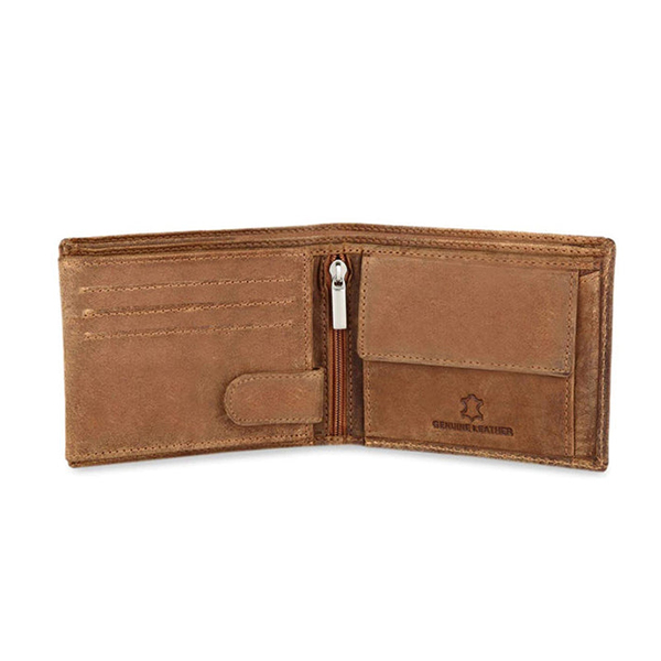 WILDHORN SANFORD Premium Leather Wallet, Keychain & Pen Gift Set for Men (Tan Hunter)-2