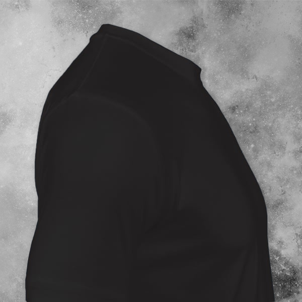 Skinta Fit Half Sleeve Round Neck T-Shirt for Men (Black) - Custom Logo Left Chest-2