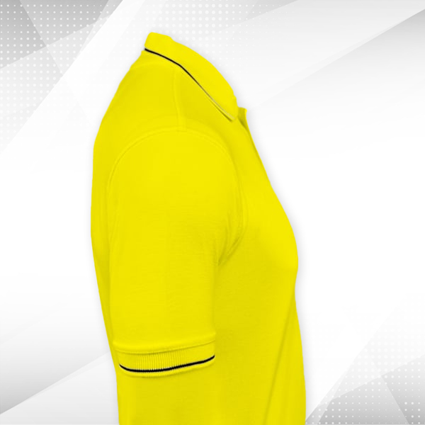 Highline Polo T-shirt for Men Yellow with Black – Custom Logo Left Chest-2