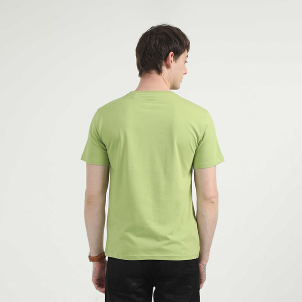 Caslay Organic Crew Neck T-Shirt (Olive Green)-2