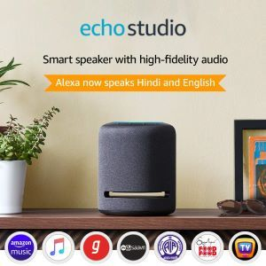 Amazon Echo Studio Alexa Assistant Smart Speaker (Black)-1