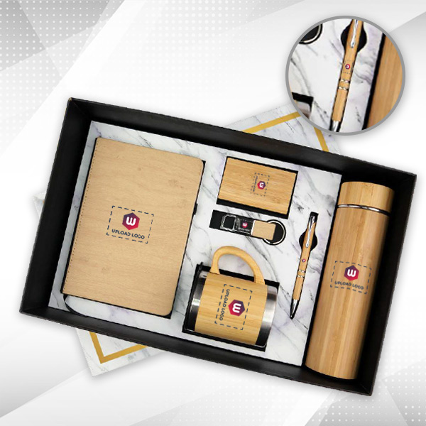 High-End 6-in-1 Business Present Set (Wooden)