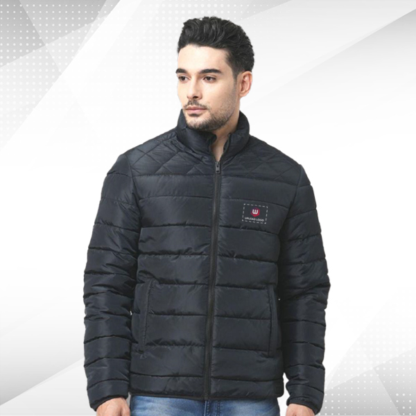 Jack & Jones Kornard Puffer Jacket with Customize Logo - (Black)