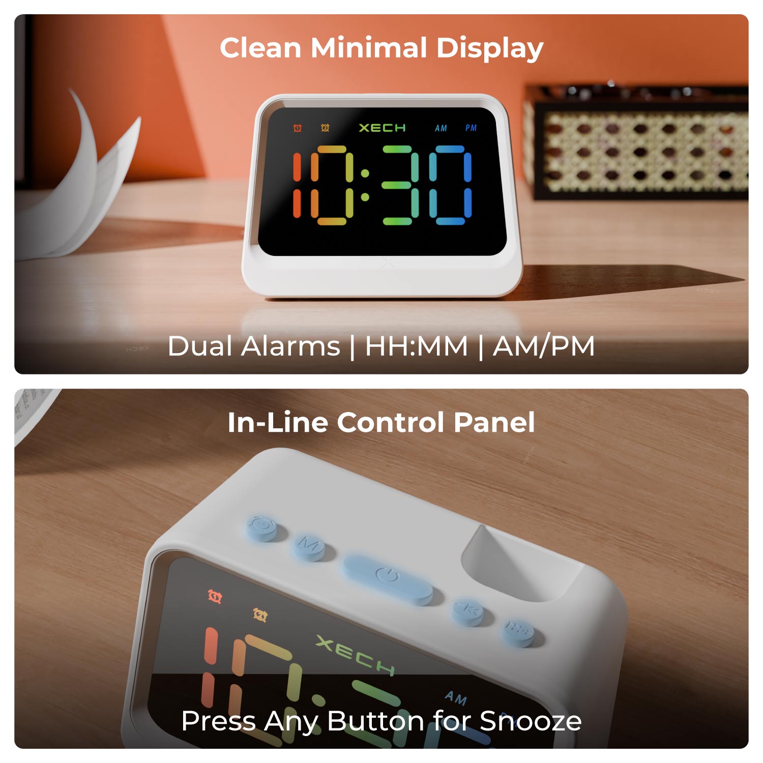 XECH Prism Lite Desktop Clock for Custom Corporate Gifts-5