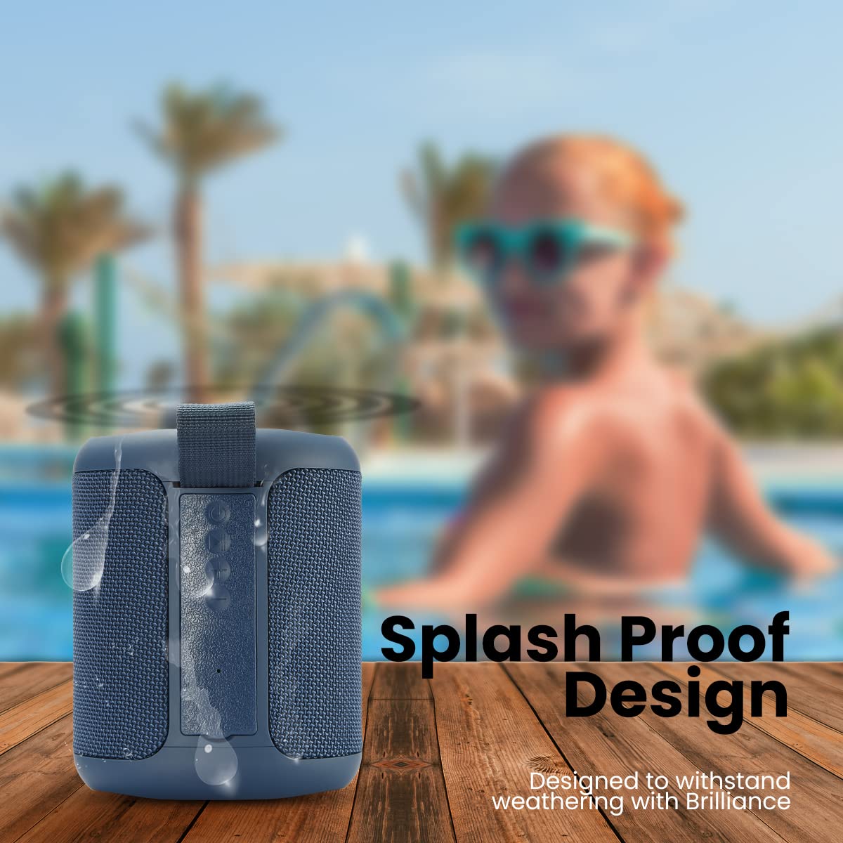 Portronics SoundDrum P 20W Portable Bluetooth Speaker (Blue)-2