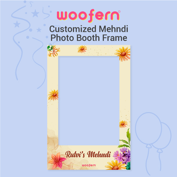 Mehndi Function Photo Booth Frame - Celebrate in Style!