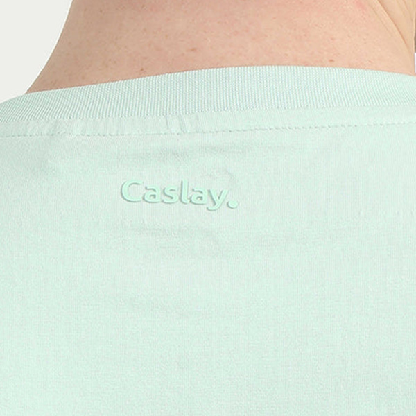 Caslay Organic Crew Neck T-Shirt (Jade Green)-4