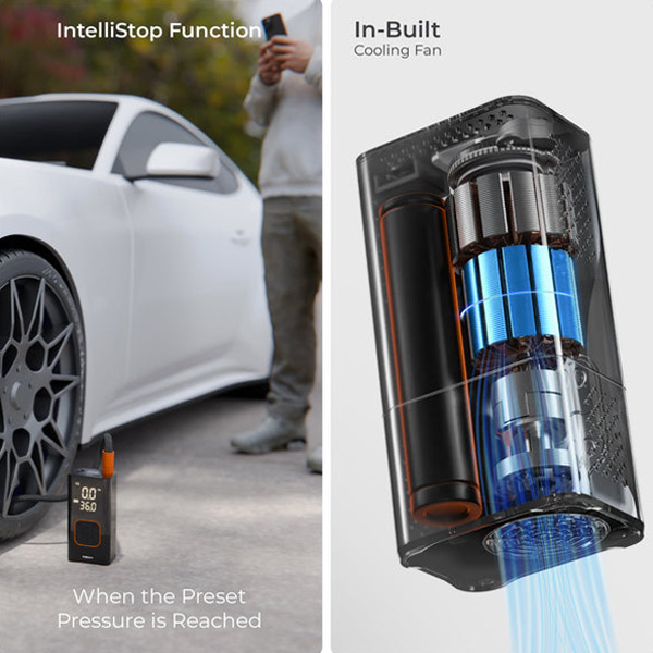 XECH Inflate Rechargeable Tyre Inflator-4