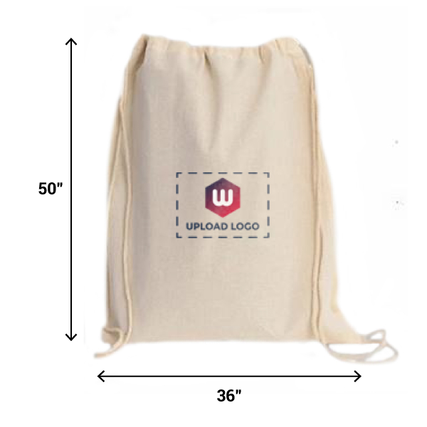 JUTELINE Drawstring Bag pack | Size - 36*50 cm - Natural-1
