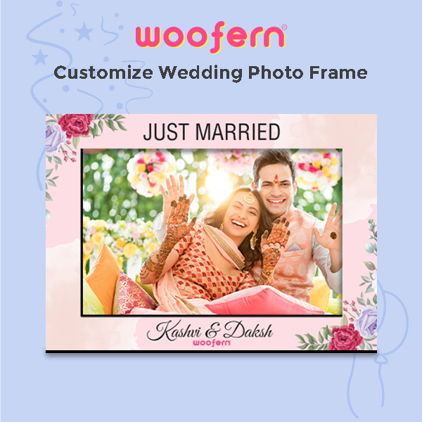 Wedding Photo Frame with Customize Name