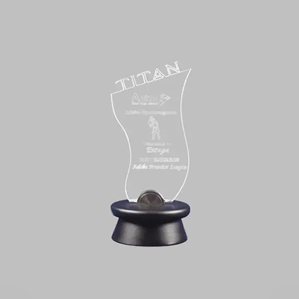 Wave Transparent Acrylic Trophy-0