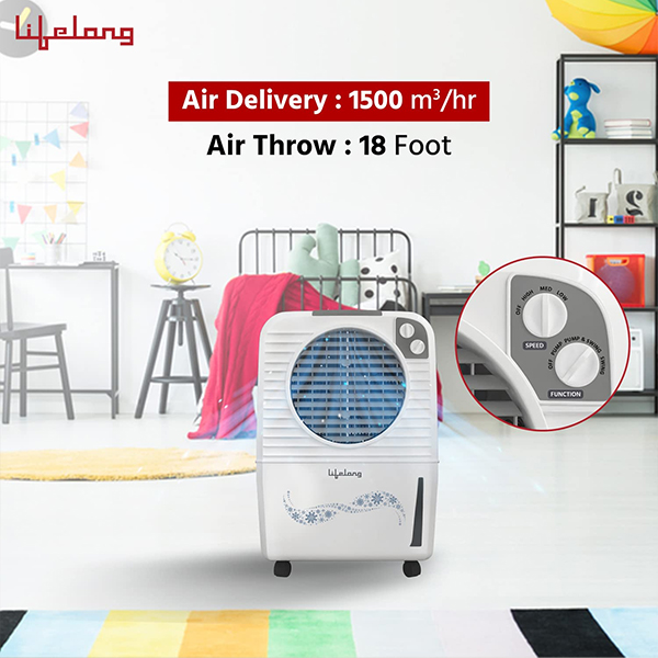Lifelong 40L Air Cooler | Ice Chamber | Powerful Air Throw-4