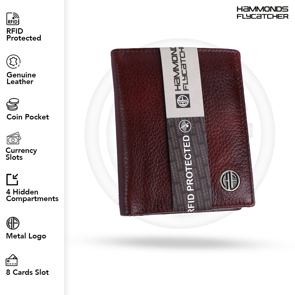 HF Men's Executive Leather Gift Set – Wallet, Keychain & Pen | Premium Corporate Gift (Breezewood Brown)-1