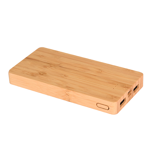 Wangari Aspen 10000mAh Power Bank | Bamboo Wood | Fast Charger | Dual Output:-2 USB HUB-4
