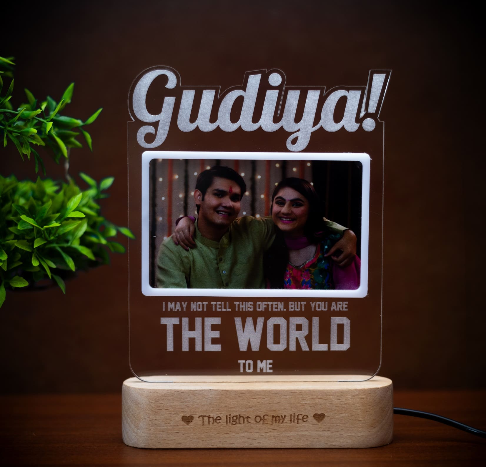 Engraved Photo Lamp For Birthday-2