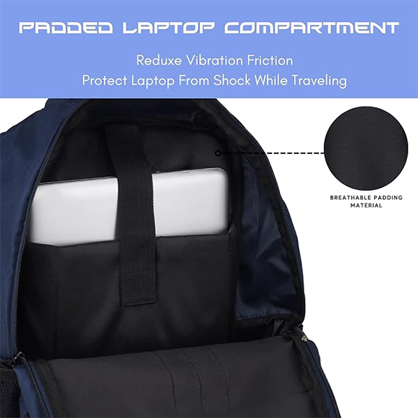 WILDHORN Leuven Laptop Backpack Designed for office, travel (Blue)-3