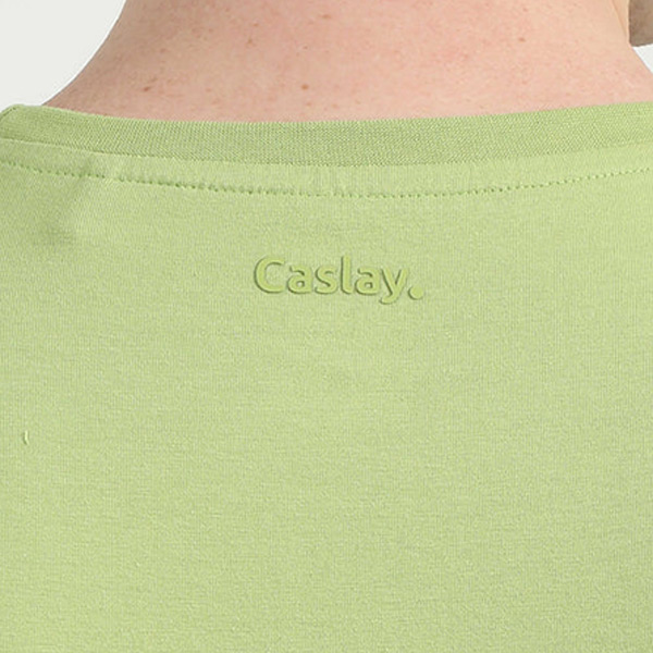 Caslay Organic Crew Neck T-Shirt (Olive Green)-4