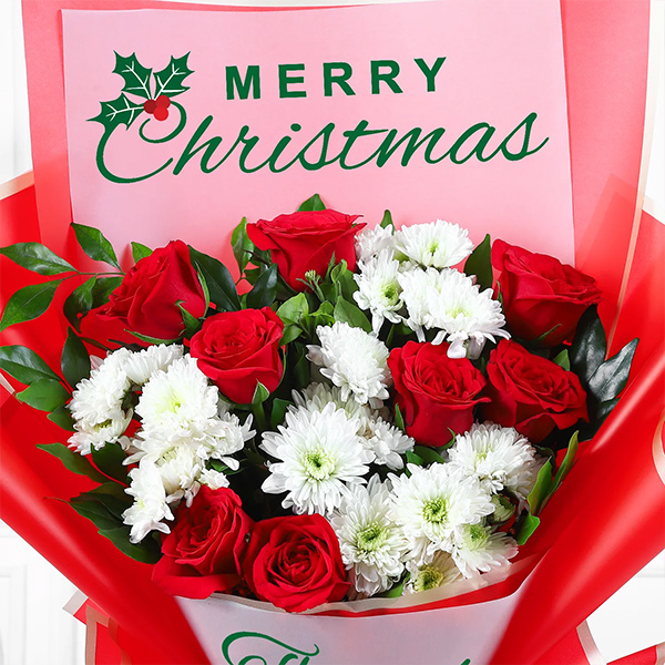 Merry Christmas Blossom Surprise Bouquet-2