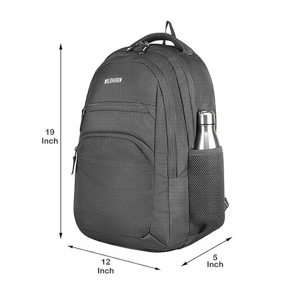 WILDHORN Arezzo Laptop Backpack with Custom Logo (Grey)-4