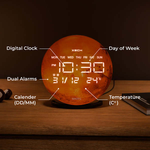 XECH Solaris X (Mars) Desktop Clock Speaker-3