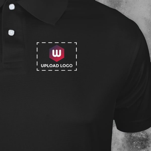 Santhome All Day Fresh Premium Sports Polo T-shirt for Men (Black) - Custom Logo Left Chest & Right Arm-2